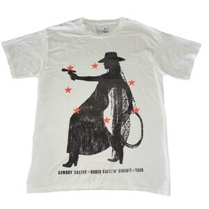 Beyonce Most Wanted Tee L White Cowboy Carter‎ Tour 2025 Merch NEW *flaws